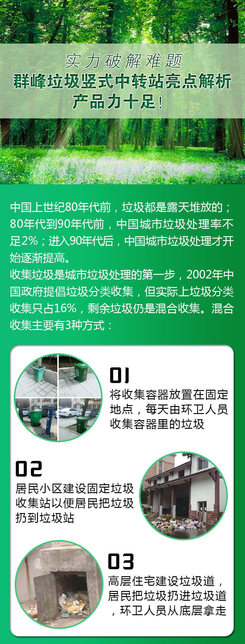 实力破解难题——群峰垃圾竖式中转站亮点解析，产品力十足！